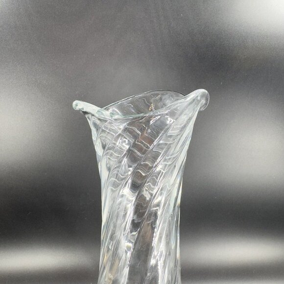 Orrefors Helena Optic Carafe Decanter Pitcher Clear Swirl Manganese 365nm UV - Picture 13 of 16